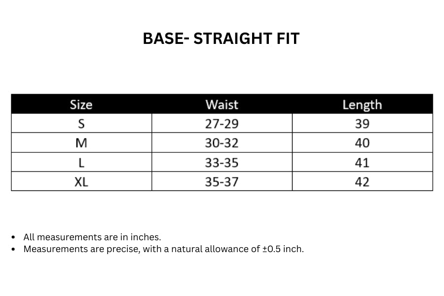 Base Straight Fit - Black